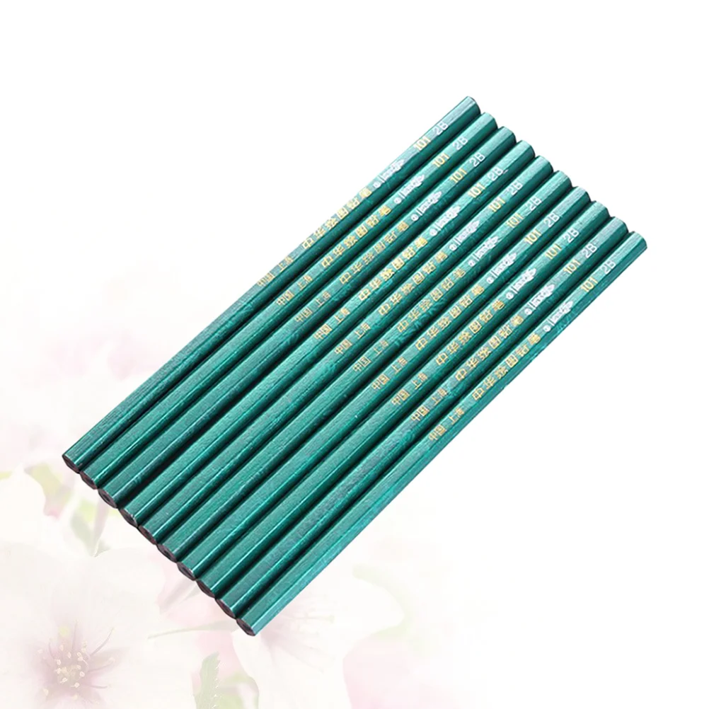 

10pcs Wooden Pencils Sets Environmental Protection Drawing Painting Pencils for Drawing and Writing