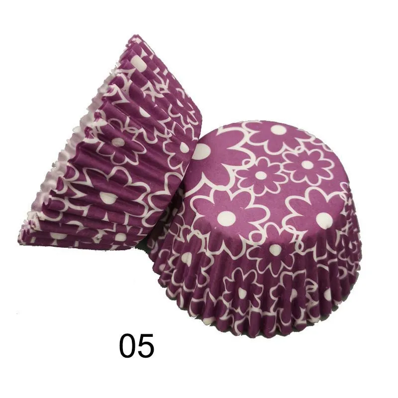 100 шт. чехол для бумажных стаканчиков кексов коробка выпечки лоток декорирования