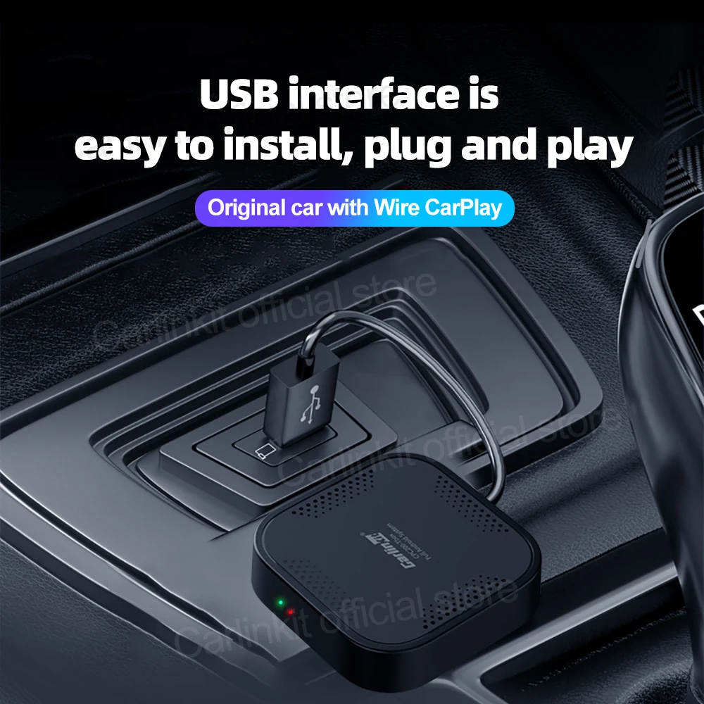 Carlinkit AI Box Android 9 0 активатор Поддержка беспроводной Apple CarPlay Авто двойной Bluetooth Qualcomm