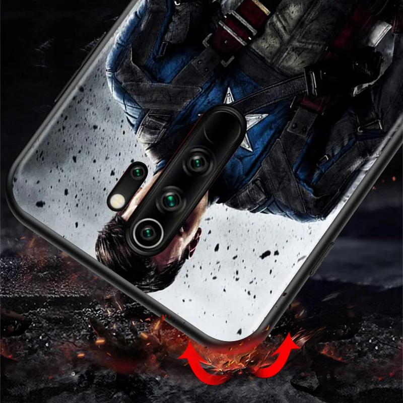

Marvel Avengers Super Hero Captain America For Xiaomi Redmi K40 K30T K30S K30i K30 K20 10X 9T 9i Pro 5G TPU Silicone Phone Case