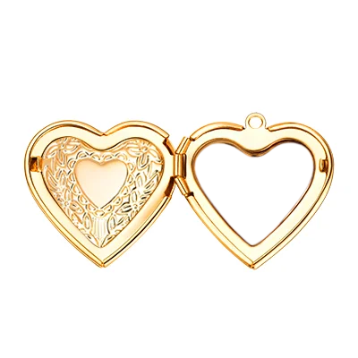 Style A Gold U7 женщины девушки кулон с фото в форме сердца персонализированные ожерелье с заказной гравировкой сервис подарки на день рождения P1050 - Окраска металла: Style A Gold