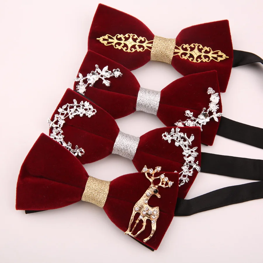 

Linbaiway Luxury Banquet Bowties for Mens Shirt Red Bow Ties Formal Dress Business Bowtie Man Bowknot Tuxedo Gravata Borboleta