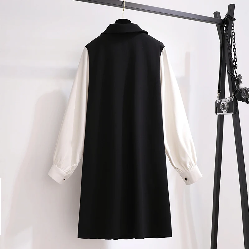 2020 модное короткое платье на весну и осень милое однобортное в японском стиле с