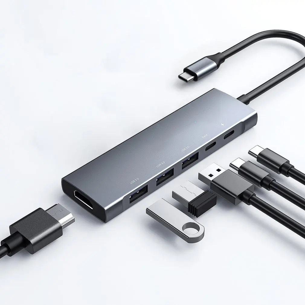 

Адаптер для USB Type-C и USB 3,0, 6 в 1