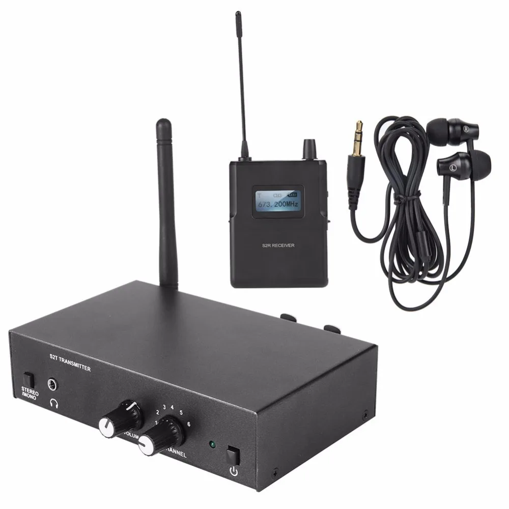 Для ANLEON S2 UHF стерео беспроводной монитор системы 670-680 МГц 100-240 В Профессиональный цифровой сценический монитор в уши