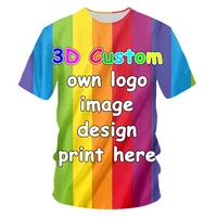 customized kids size t shirts summer tops children boy girl personalized custom picture tshirt print 3d t shirt baby casual tees