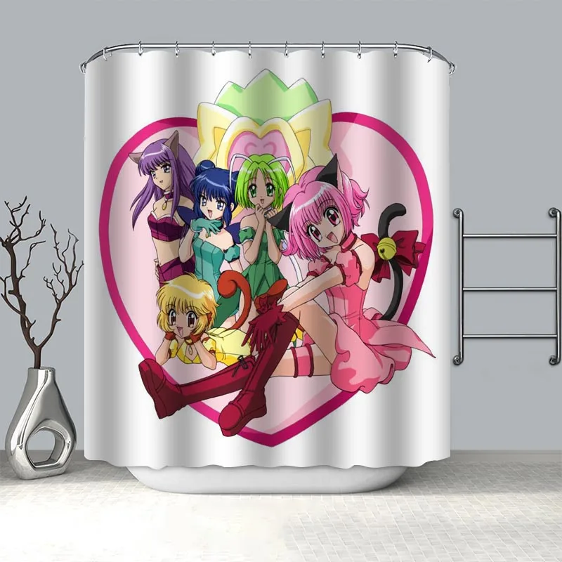 

Водонепроницаемая занавеска для душа с рисунком из аниме «Токио. Mew.Mew», 180 х18, 0 см