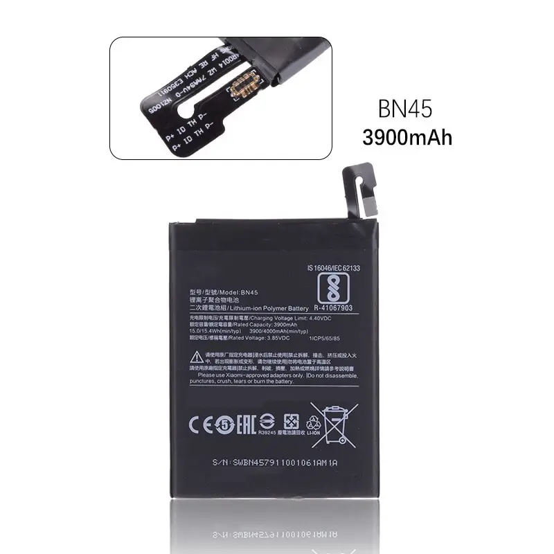 4000mAh 15.4wh BN45 аккумуляторная батарея для XIAOMI Redmi Note 5 Аккумулятор Pro батарейки