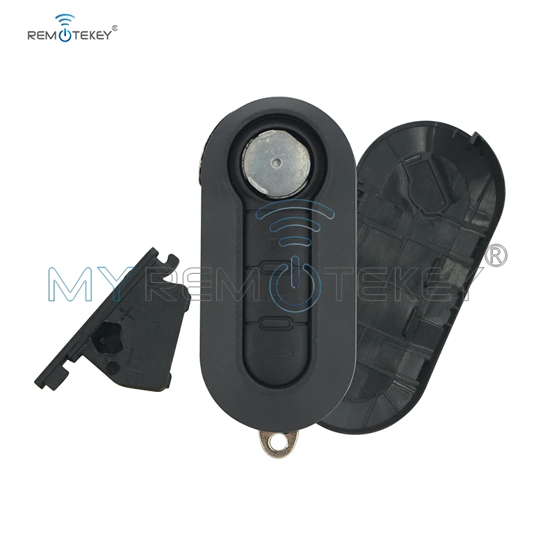 

Remtekey Flip key shell 3 button for Fiat 500 PUNTO PANDA STILO BRAVA car remote key cover replacement