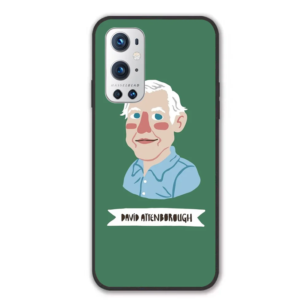 

For OnePlus David Attenborough Soft TPU Border OnePlus 7 7T 7Pro 8 8T 8Pro 9 9Pro Case