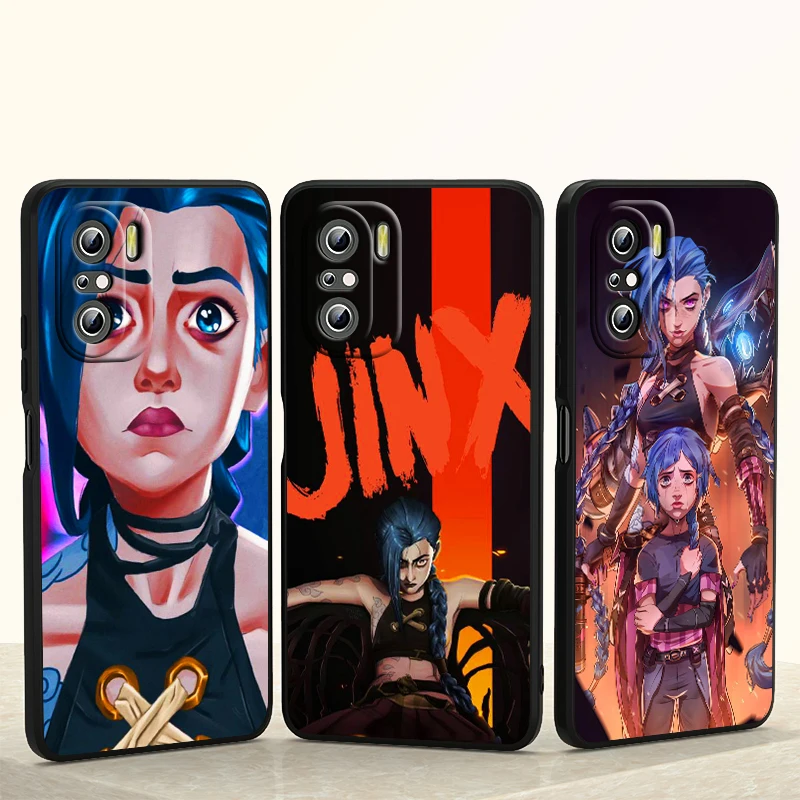 

League of Legends Cartoon Arcane Jinx For Xiaomi Redmi 9i 9T 9A 9C 9 8A 8 GO 7 7A S2 Y2 6 6A 5 5A 4X Prime Pro Plus Phone Case