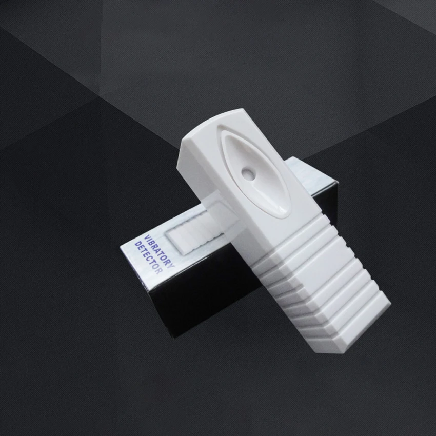

Window Alarm Photoelectric Vibration Sensor Detector Adjustable Sensitivity, Glass Break Security Alarm for Home, Office
