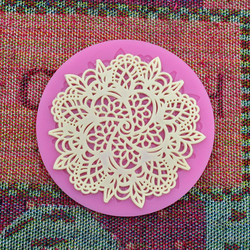 Силиконовые кружевные цветы торта 3D украшения инструменты DIY Инструменты для