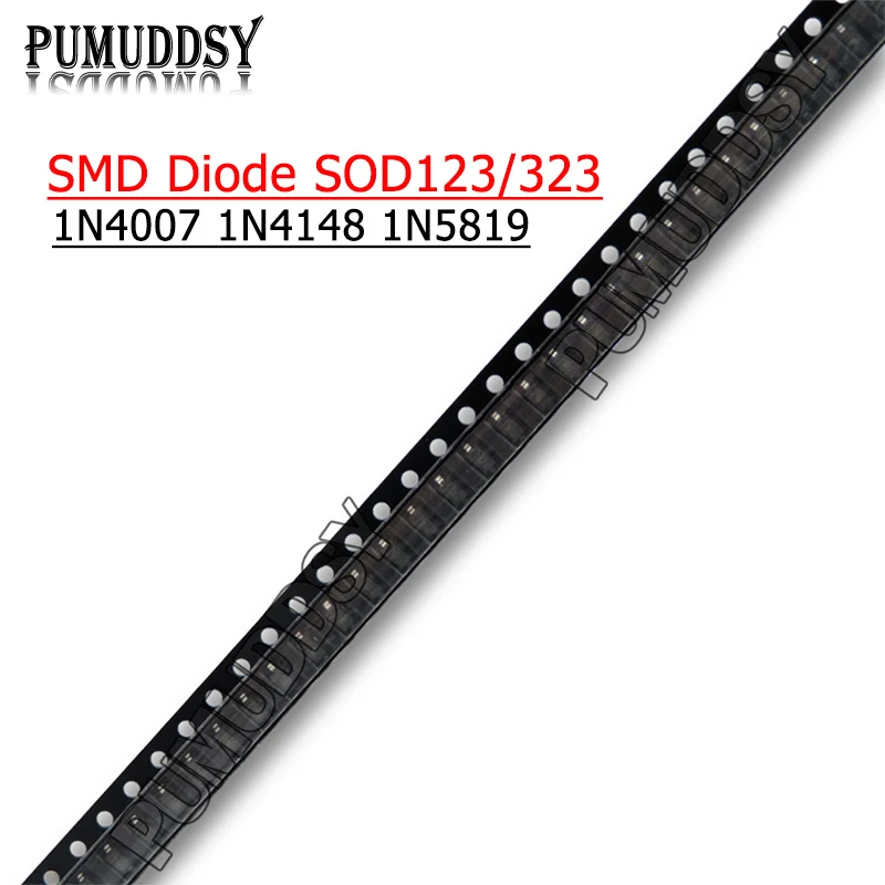 

100PCS SMD Diode 0805 SOD-123 1N5819 1N4007 1N4148 SOD123 SOD-323 1206 1N4148WS 1N5819WS B5819WS SOD323 Schottky A2 T4 S4 B3 A7