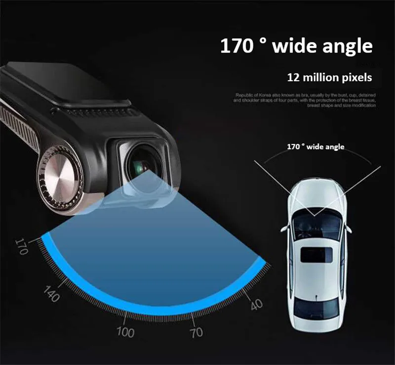 Мини Автомобильный видеорегистратор камера для автомобиля Android DVR