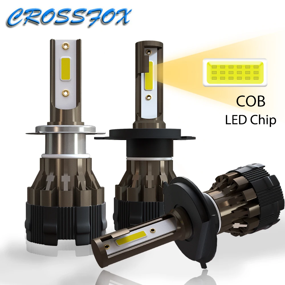 2 шт. фар автомобиля мини-лампа H7 светодиодный лампы H4 H1 H8 H9 H11 комплект 9005 HB3 9006 HB4