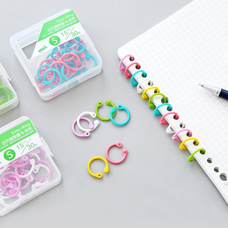 Yoofun shanggu Plastic Multi-Function Circle Ring DIY Albums Loose-Leaf Colorful Book Binder Hoops Office Binding Supplies | Канцтовары