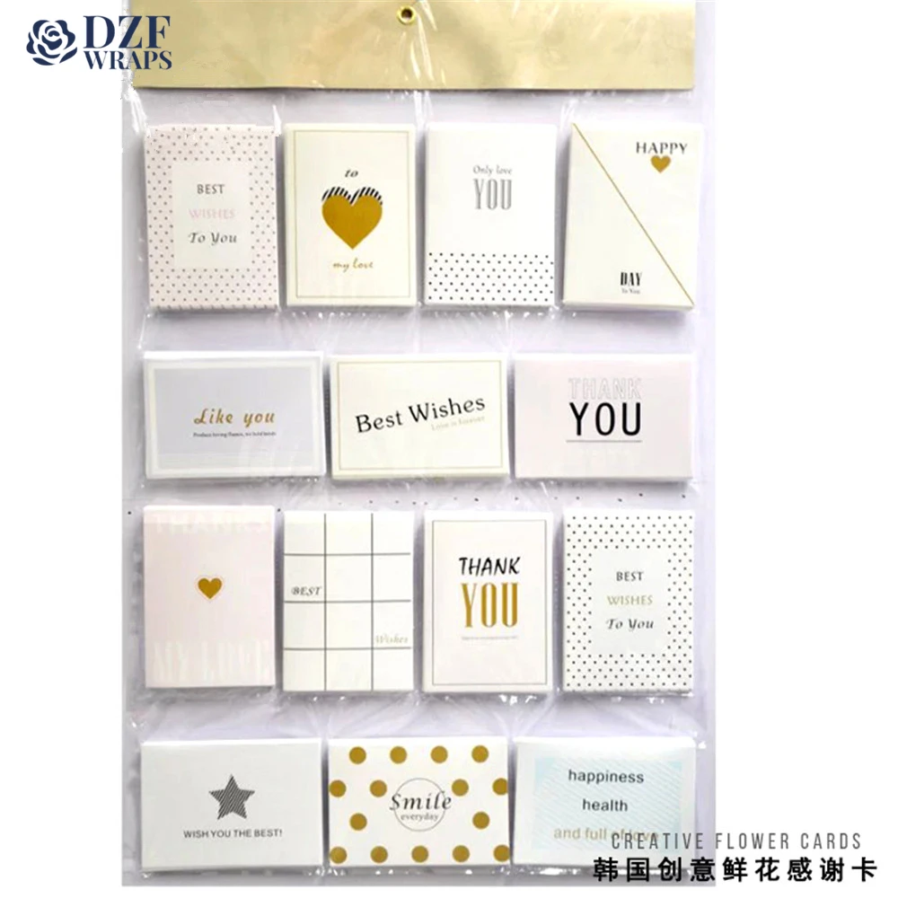 

Luxury Bronzing Card Round Shape Creative Half-fold Bouquet Greeting Card Blessing Confession Cards