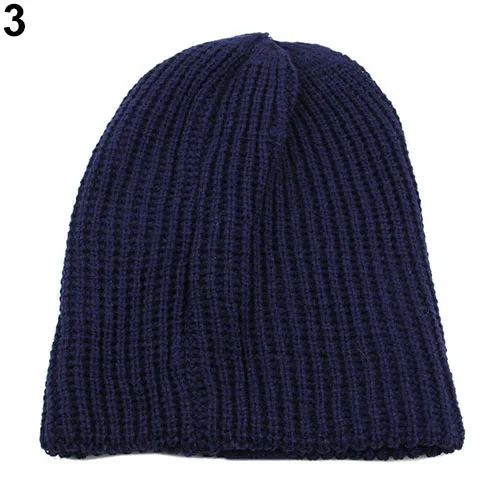 Мужская зимняя вязаная мешковатая шапка новинка Повседневная теплая Keeper крючком