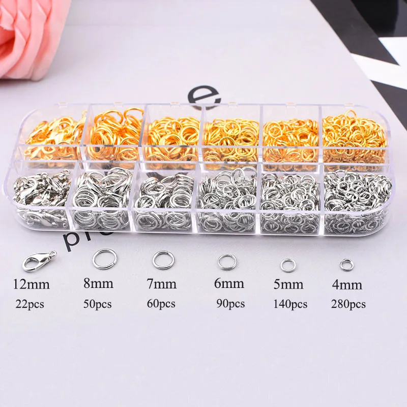 

Changyi 2021 Trend Alloy Accessories Jewelry Findings Set Open Jump Rings Jewelry Pliers Lobster Clasps Tweezers Jewelry Making