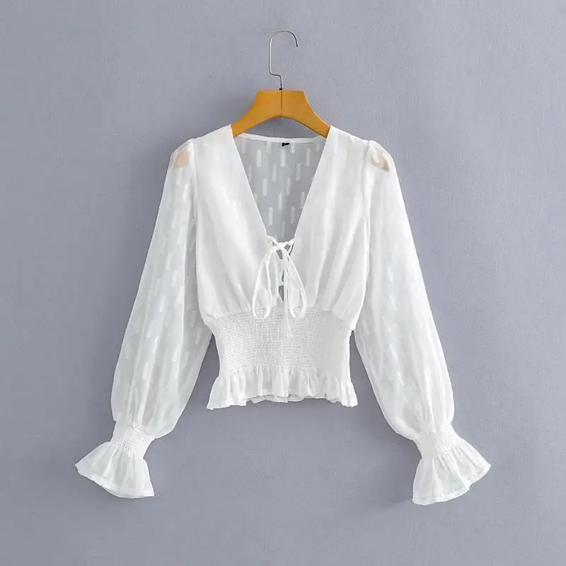 

Новинка весна-лето 2021, Женская Сексуальная рубашка из полиэстера, брендовая блузка, верхняя одежда