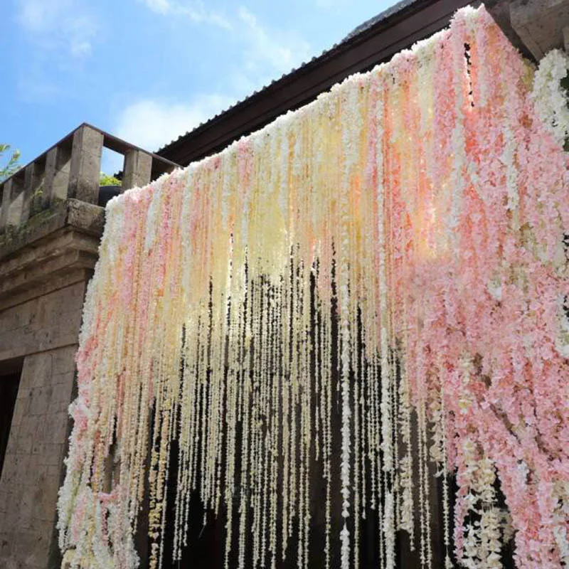 Искусственный цветок искусственная Гортензия свадебное украшение из ротанга