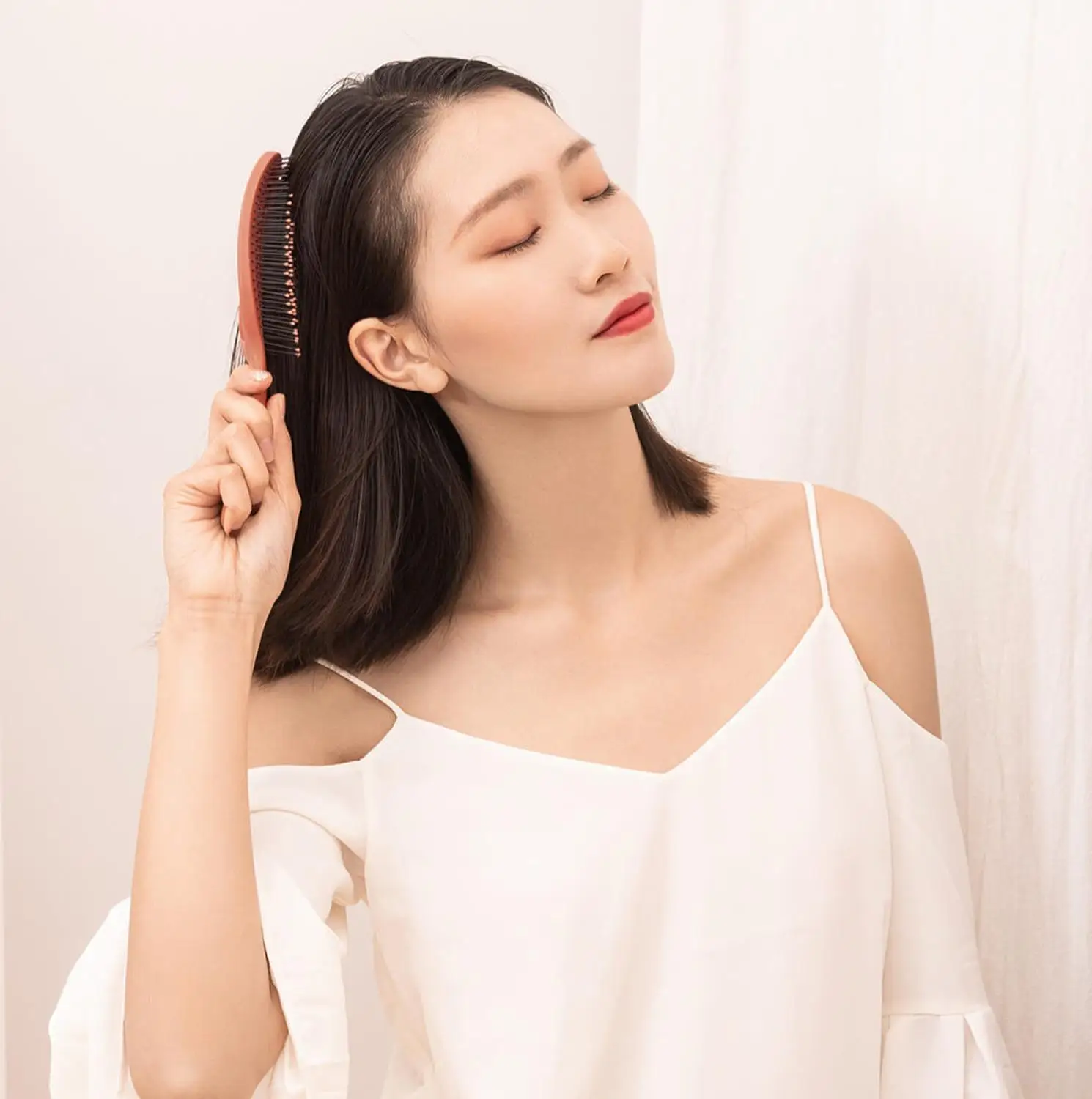 Расслабляющая эластичная Массажная расческа Xiaomi Xinzhi портативная щетка для волос