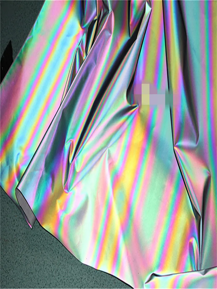 50*140 см/pieceLaser dazzle радио излучение отражающая ткань знаменитости douyin сценический фон Одежда diy ткань