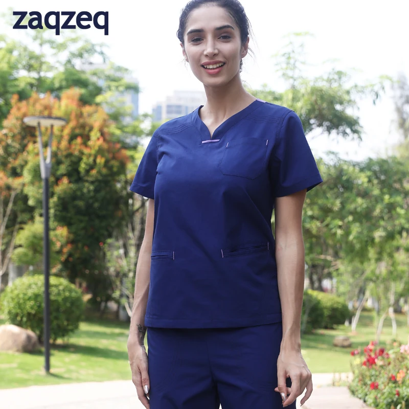 

Tan Hye Surgical Gown Ladies Short Sleeve Hand Washing Clothes Doctor Clothes Nurse Clothes Brush Hand Gown Operating Room Work