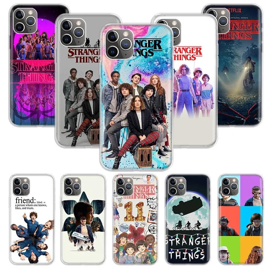 

Stranger Things Soft Phone Case For IPhone 11 12 13 14 Pro MAX XR X XS Mini Apple 8 7 Plus 6 6S SE 5S Fundas Coque Shell Soft