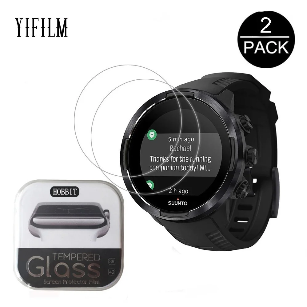 

2Pack Smart Watch Tempered Glass For Diameter 30mm-42mm 9H 2.5D Premium Screen Protector Film 23 31 32 33 34 35 36 37 38 40 42mm