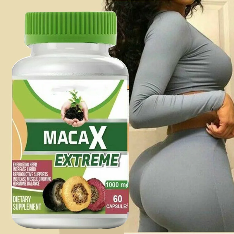 

Organic Vitamins MacaX Extreme 1000mg BUTT BOOSTER SEXY ENLARGEMENT FIRMER BIGGER Female LIFT Supplement 60caps/bottle