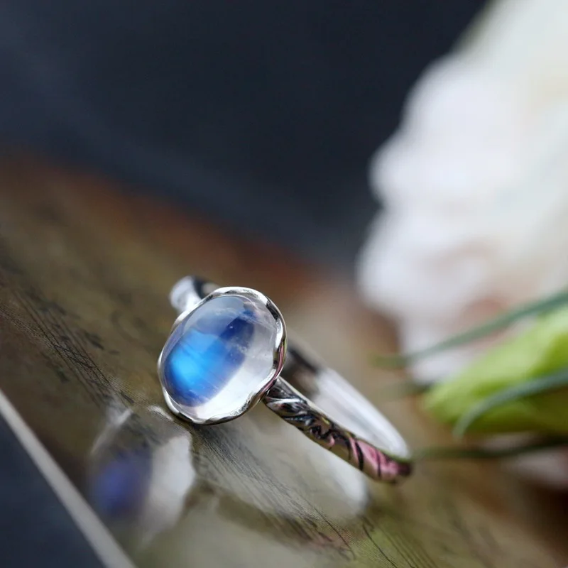 Открытое женское кольцо из тайского серебра ручная работа Женское серебряное