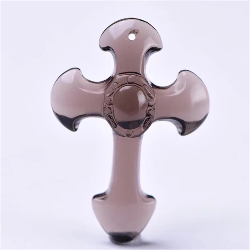 

Natural Black Obsidian Carved Cross Lucky pendant beads necklace for woman man Hand carved Pendants Jewelry
