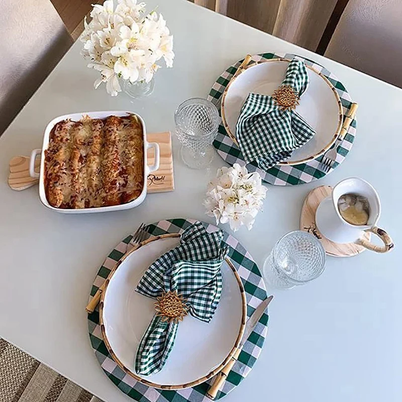 Набор колец из 6 предметов ручной работы винтажные Классические Держатели