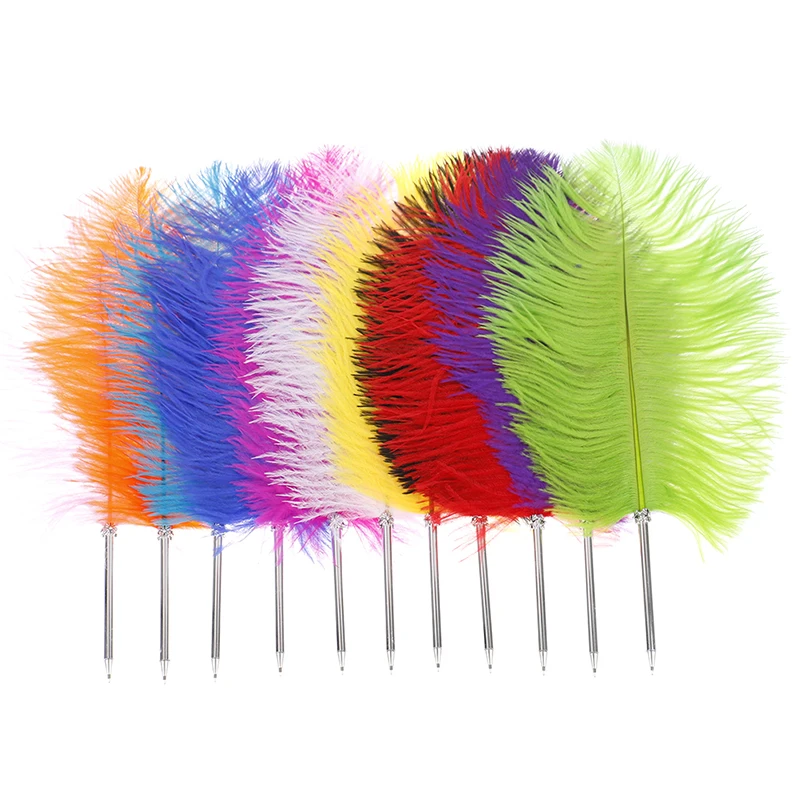 

Гостевая книга с страусиными перьями, ручка-карандаш для свадебной вечеринки, прекрасный подарок, ручка для подписи