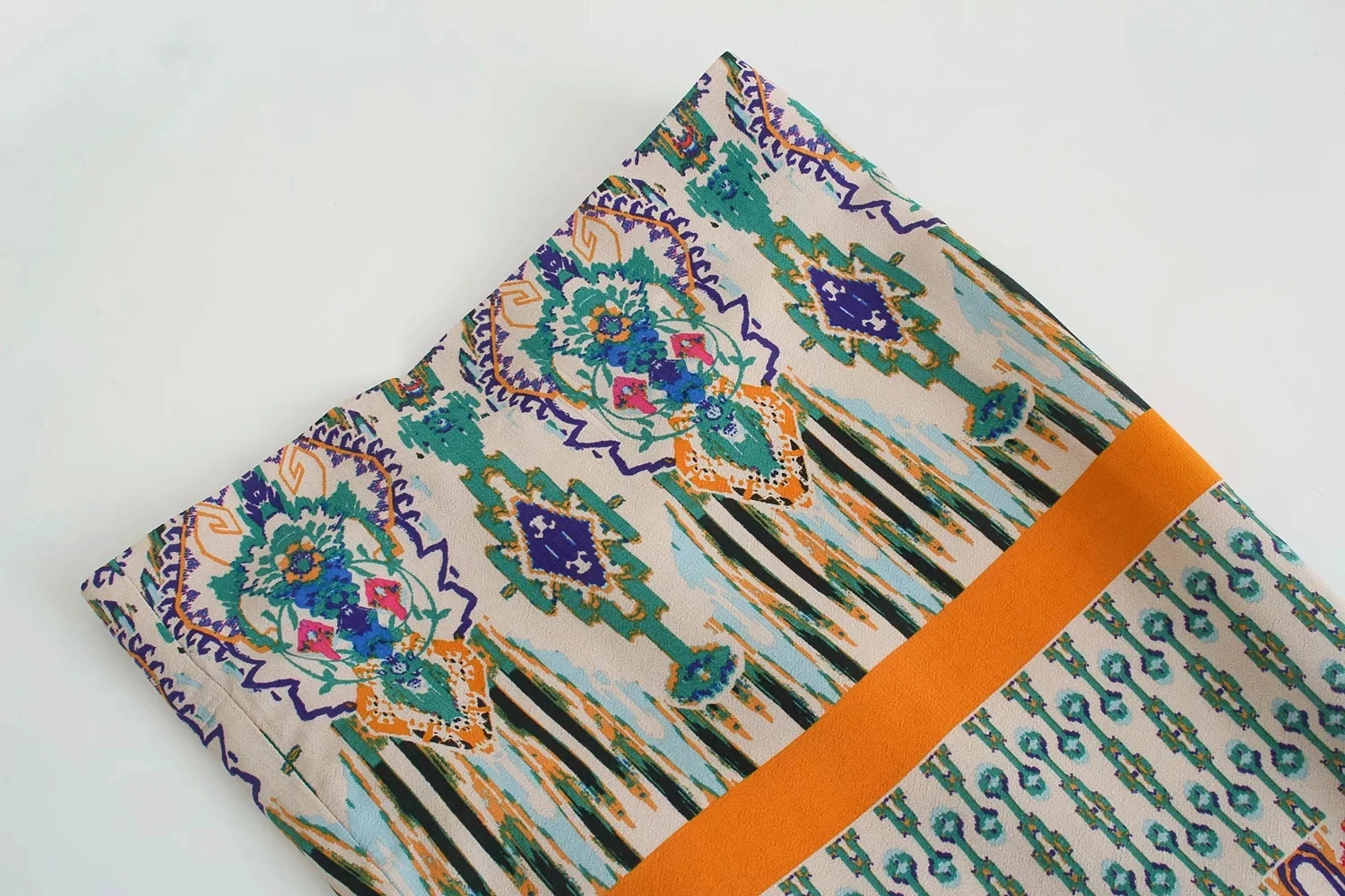 

ZA long Floral Print jacket women with belt summer open jacket woman Three Quarter Sleeve pockets side vents Vintage coat Top