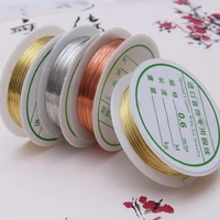 0 2mm 1mm silverrosegold copper wire for bracelet necklace diy colorfast beading wire jewelry cord string for craft making