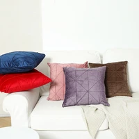 modern fashion color candy velvet cushion cover square cushion cover 18 cushion cover home decorative sofa throw pillows
