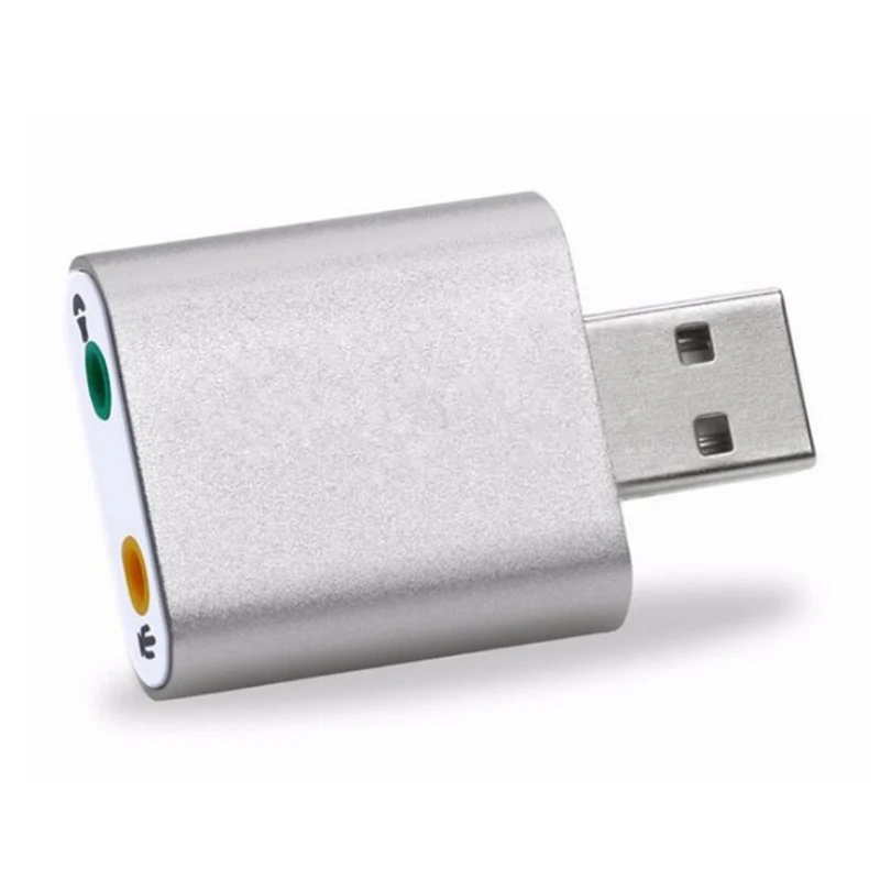 Внешняя звуковая карта 7 1 USB стерео микрофон динамик гарнитура аудио разъем 3 5 мм