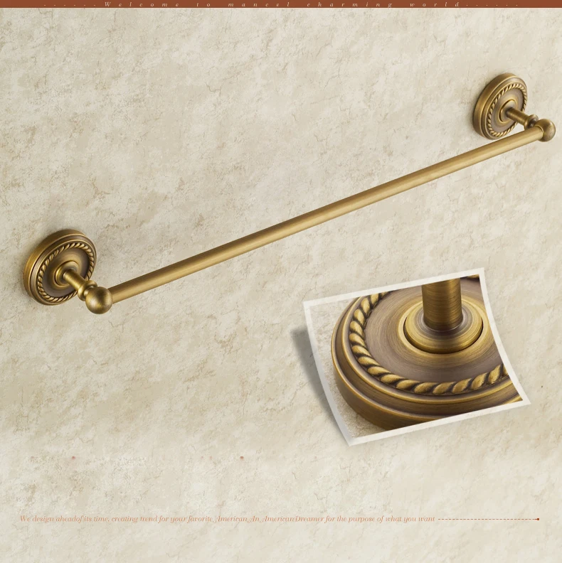 

Vidric Vidric Antique Brass Bathroom Hardware Set Antique Brass Accessories Robe hook,Paper Holder,Towel Bar Towel Ring Bathroom