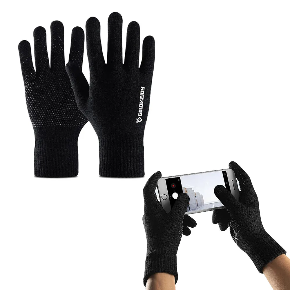 1 пара Polar Sport перчатки для смартфонов с сенсорным экраном флисовая подкладка