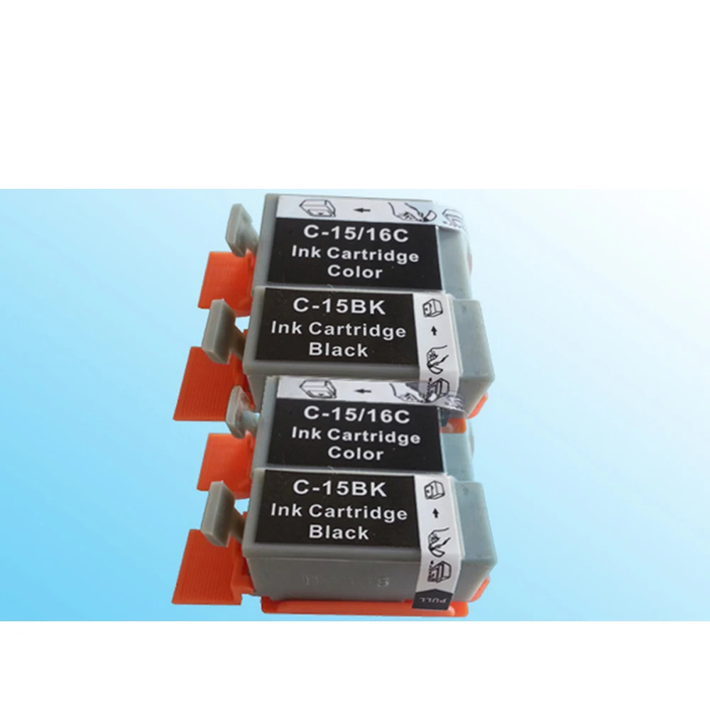 4 шт = 2BK + 2 цвета совместимый картридж с чернилами для BCI-15BK BCI-16C I70 I90 I80 IP90V |