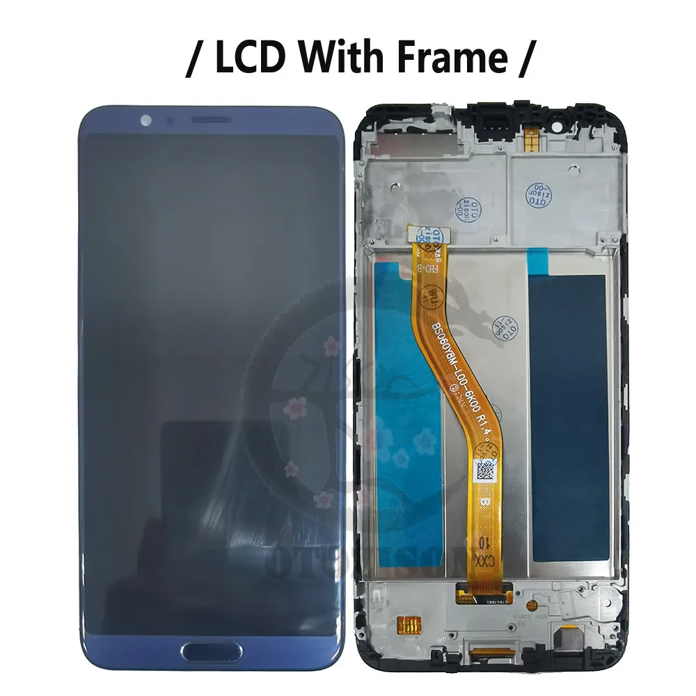 Tanie Dla Ekranu Honor V10 LCD Dla Huawei Honor View 10 Wyświetlacz Z Ramką Dotykowy Digitizer Montaż BKL-AL20 BKL-L04 BKL-L09 BKL-TL10 Ekran Telefonu Komórkowego