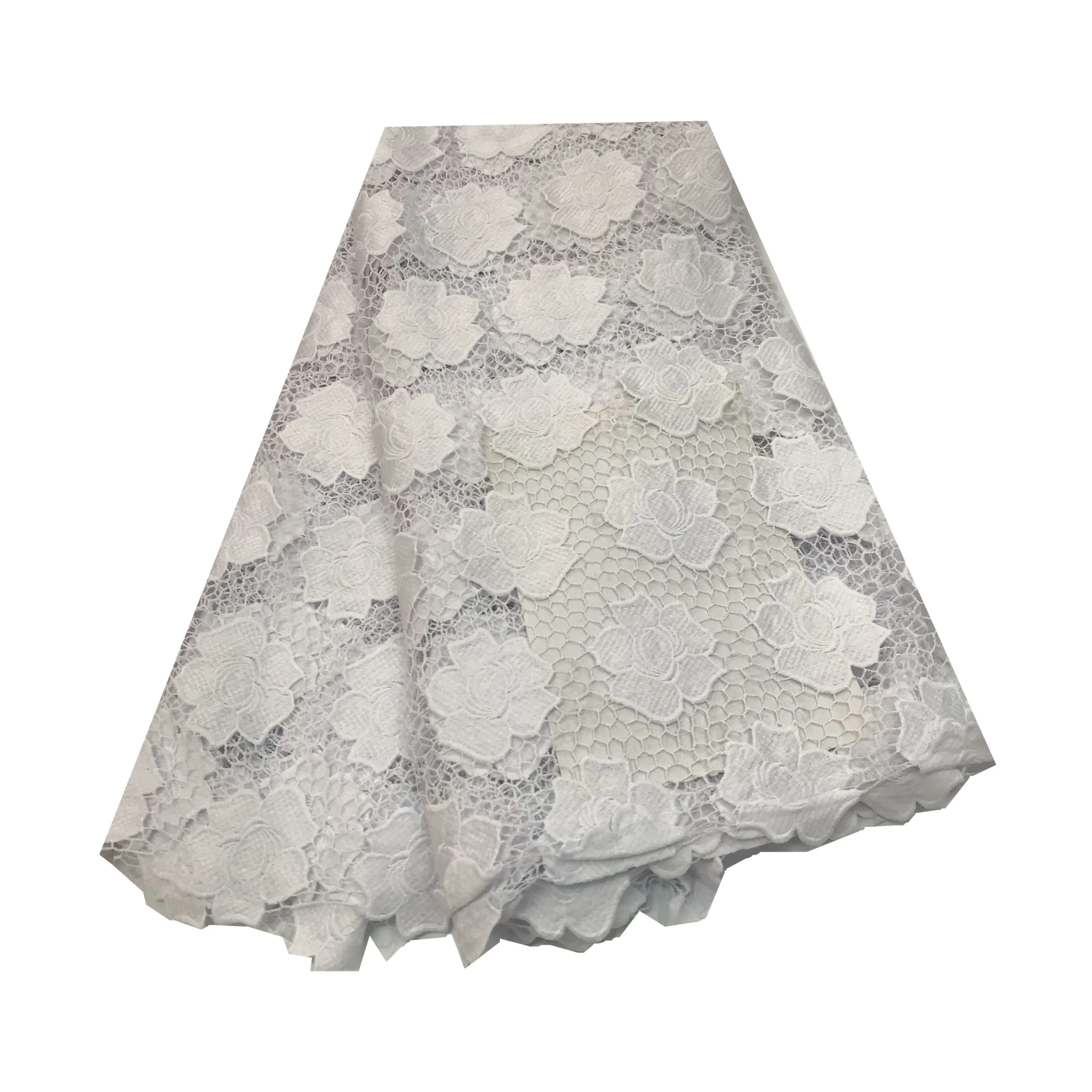 DIY Швейные материалы карамельный шнур кружева африканская ткань 100% хлопок белый