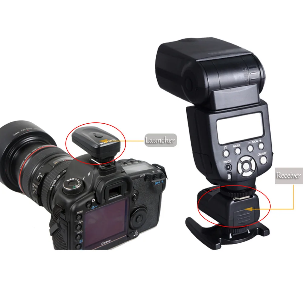 Универсальный 4 канала передатчик беспроводной Радио Вспышка триггера набор с 3