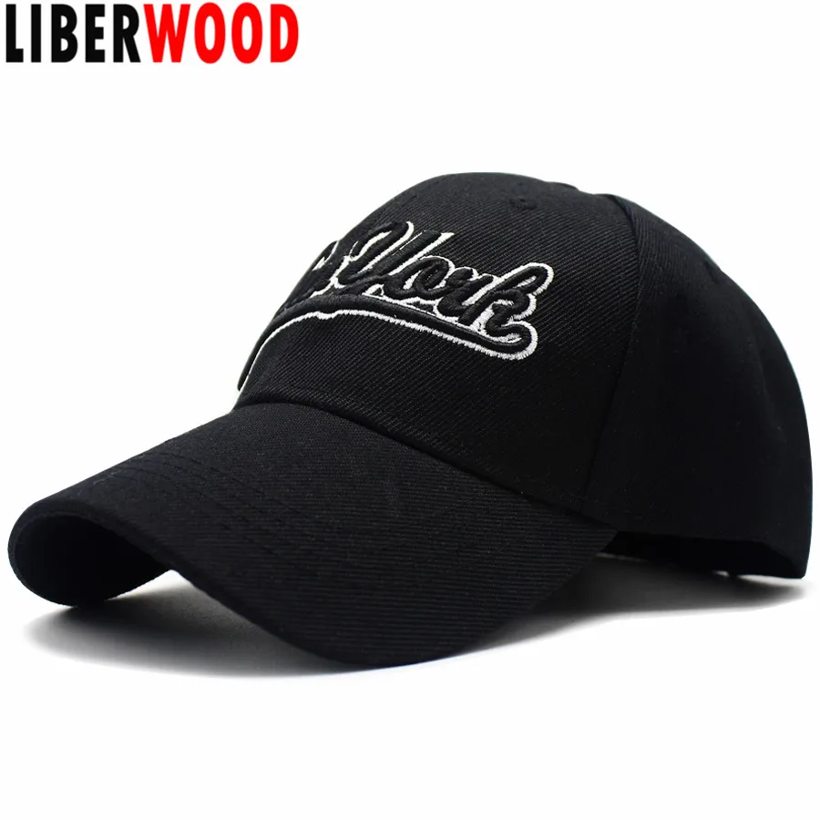 LIBERWOOD облегающая Кепка американская Нью Йорк Повседневная Бейсболка Черная с