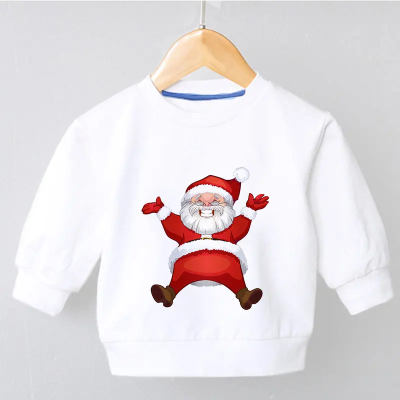 

Boys Clothes T-shirts Hooded Sweaters Round Neck Sweatshirts Long Sleeved Sweatshirts New Cute Christmas Cartoon Boys And Girls