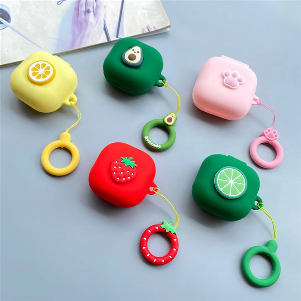 

Silicone Case for Samsung Galaxy Buds Live 2020 Wireless Bluetooth Earphone Fruit Cartoon Anti-fall Shell Protective Cover