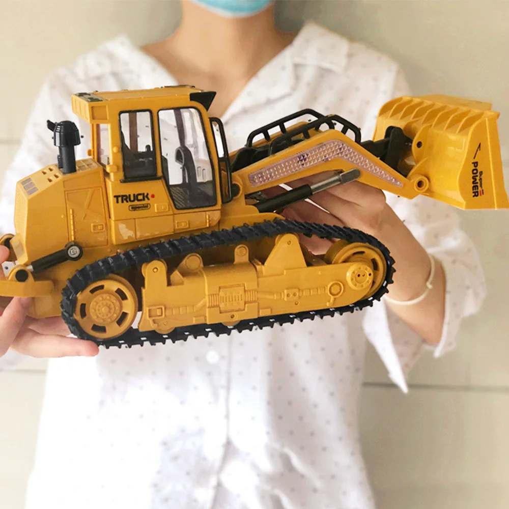 

1/16 RC Truck Bulldozer Dumper Caterpillar Tractor Model Engineering Car Lighting Excavator Radio Controlled Car Toys For Boys